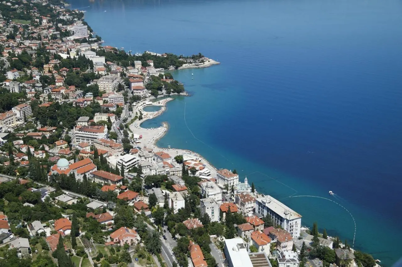 Studio Apartment In Moscenicka Draga With Sea View, Balcony, Air Conditioning, Wi-Fi